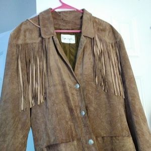 Suede Fringe Cowboy Jacket